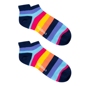 Pink Stripes - Ankle Trainer Socks