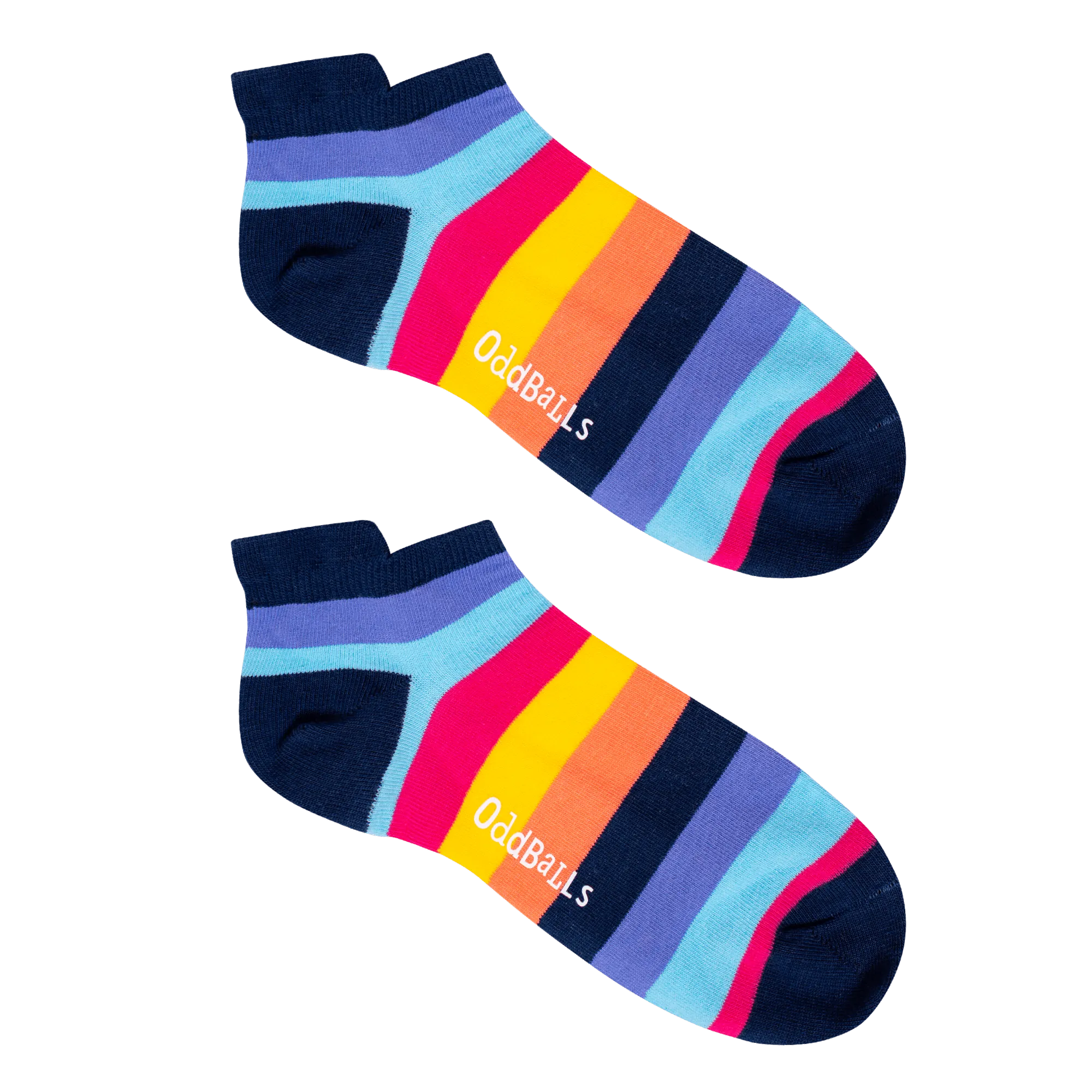 Pink Stripes - Ankle Trainer Socks