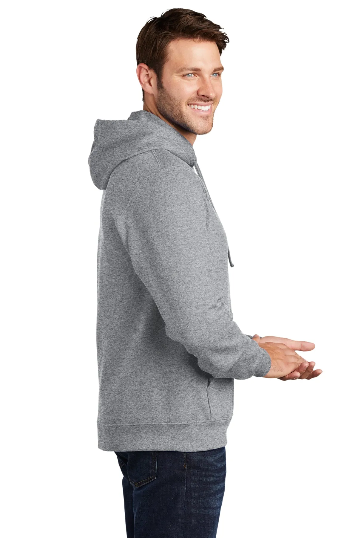 Port & Company Fan Favorite Fleece Custom Hoodies, Athletic Heather