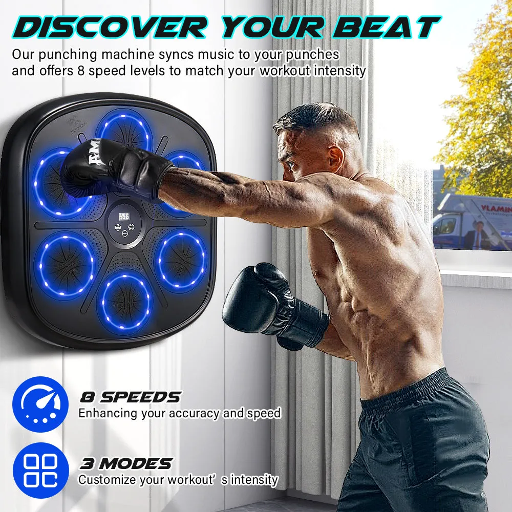 ProPulse Smart Punching Boxing Electronic Music Machine Home Training 9 Speeds