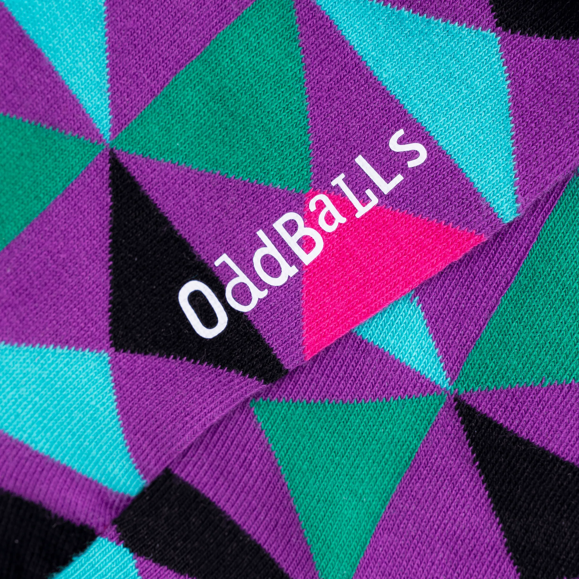 Purple Triangles - Ankle Trainer Socks