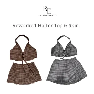 REWORKED Wool Halter Top & Skirt (AW24) REWORKED Wool Halter Top & Skirt (AW24)