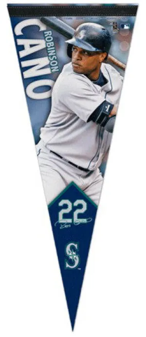 Robinson Cano "Signature Series" Seattle Mariners Premium Felt Collector's Pennant - Wincraft Inc.