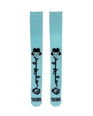 Rose Bud Super Long Sock