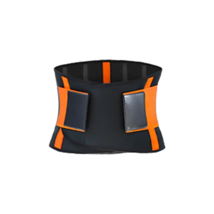 SBR Neoprene Sports Protective Gear Support Waist Protection Belt, Size:S(Orange)
