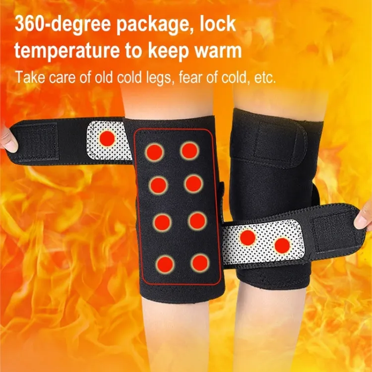 Self-heating Knee Pads Adjustable Magnetic Knee Pads (Black)