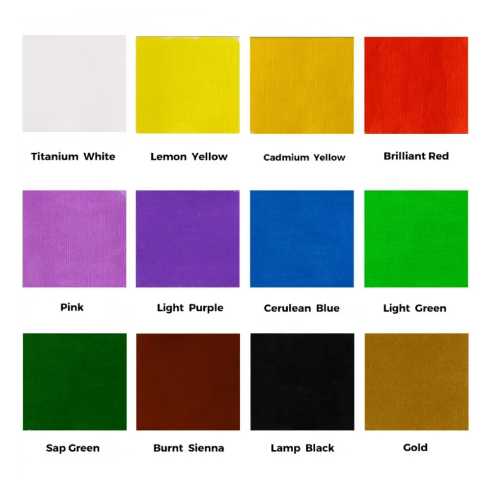 Signature Fabric Paints 12pc x 20ml (0.7oz)