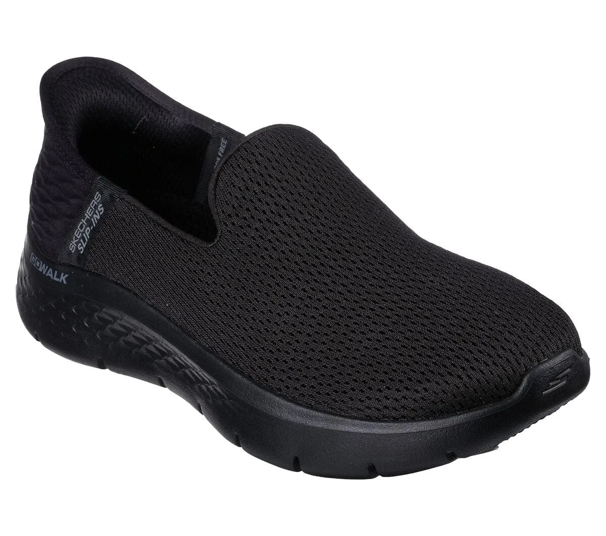Skechers Women's Go Walk Flex Slip Ons- Black