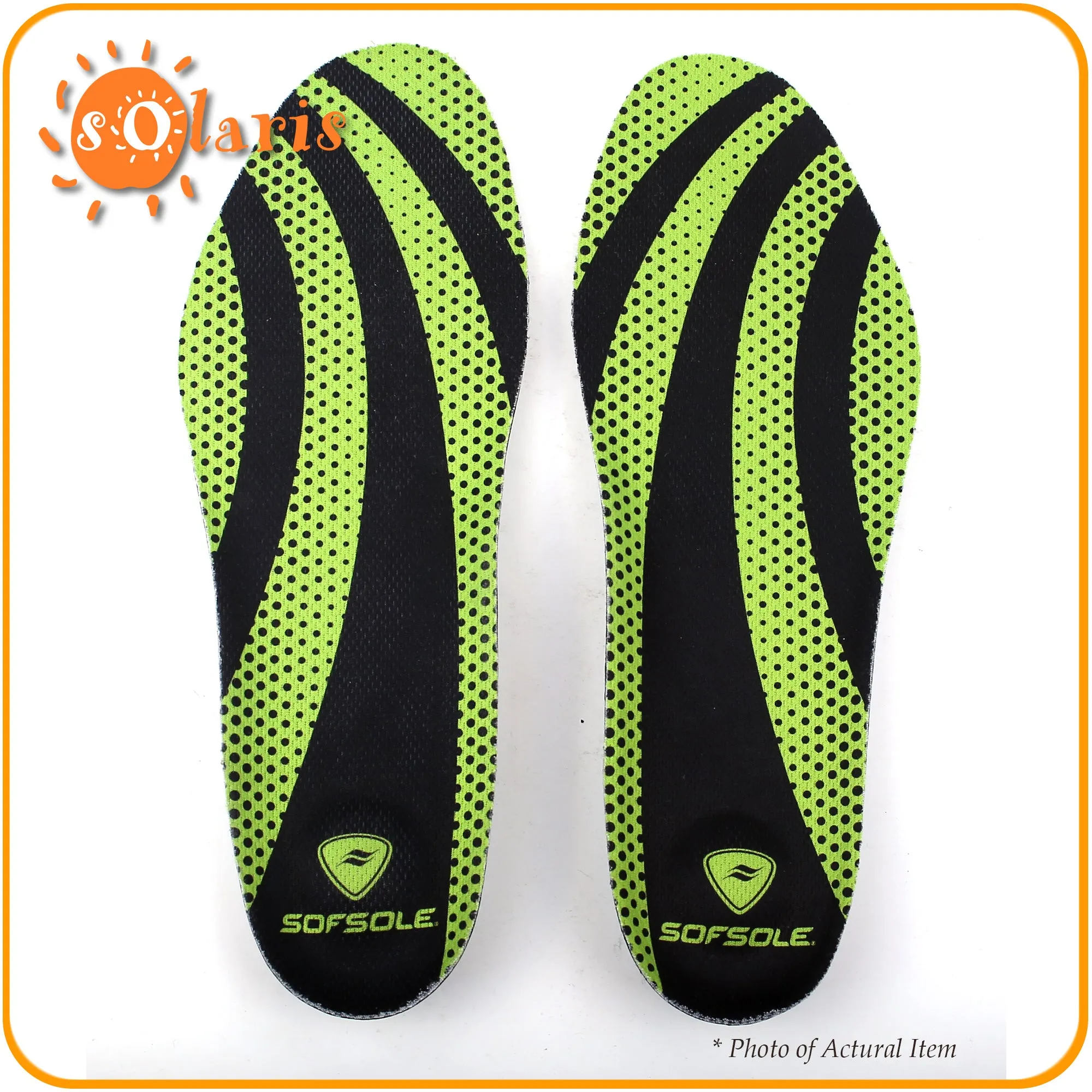Sof Sole Men's AIRR Performance Insole Full-Length Gel Shoe Insert US 7-8.5