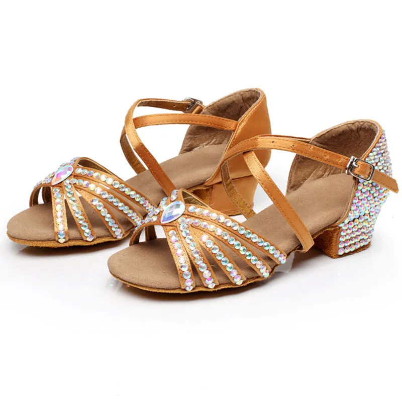 Summer Satin Sparkle Dance Shoes