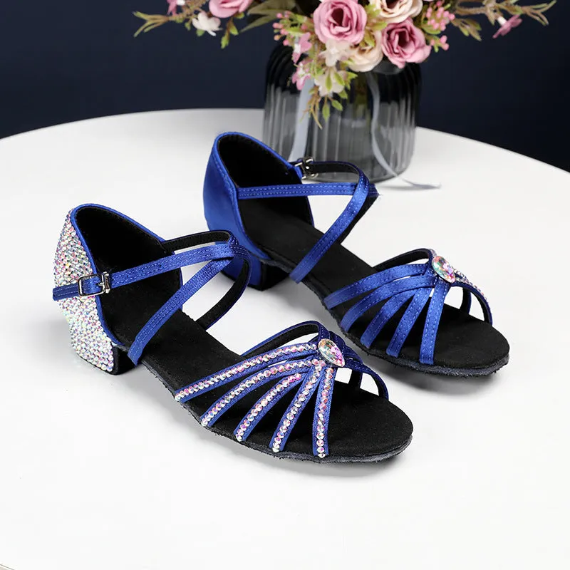 Summer Satin Sparkle Dance Shoes