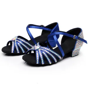 Summer Satin Sparkle Dance Shoes