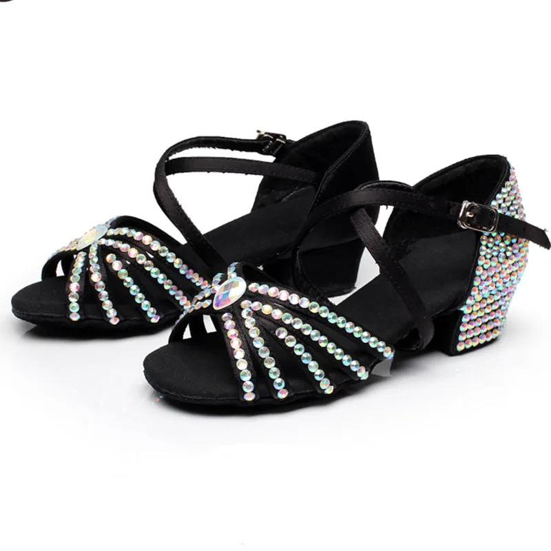 Summer Satin Sparkle Dance Shoes