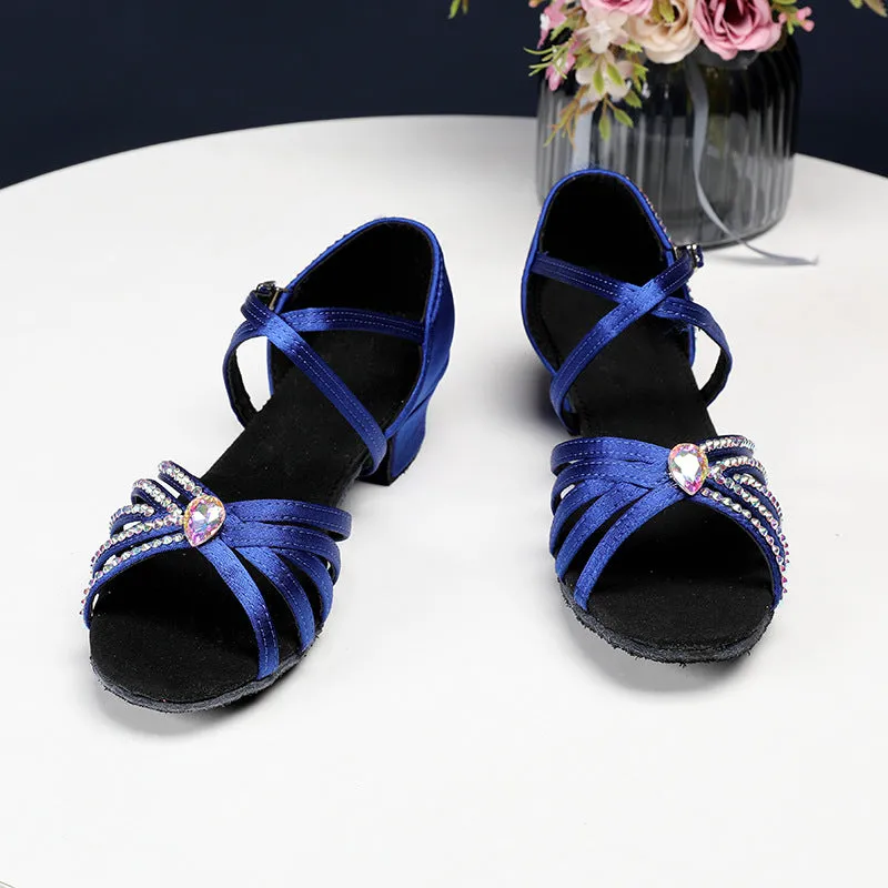 Summer Satin Sparkle Dance Shoes