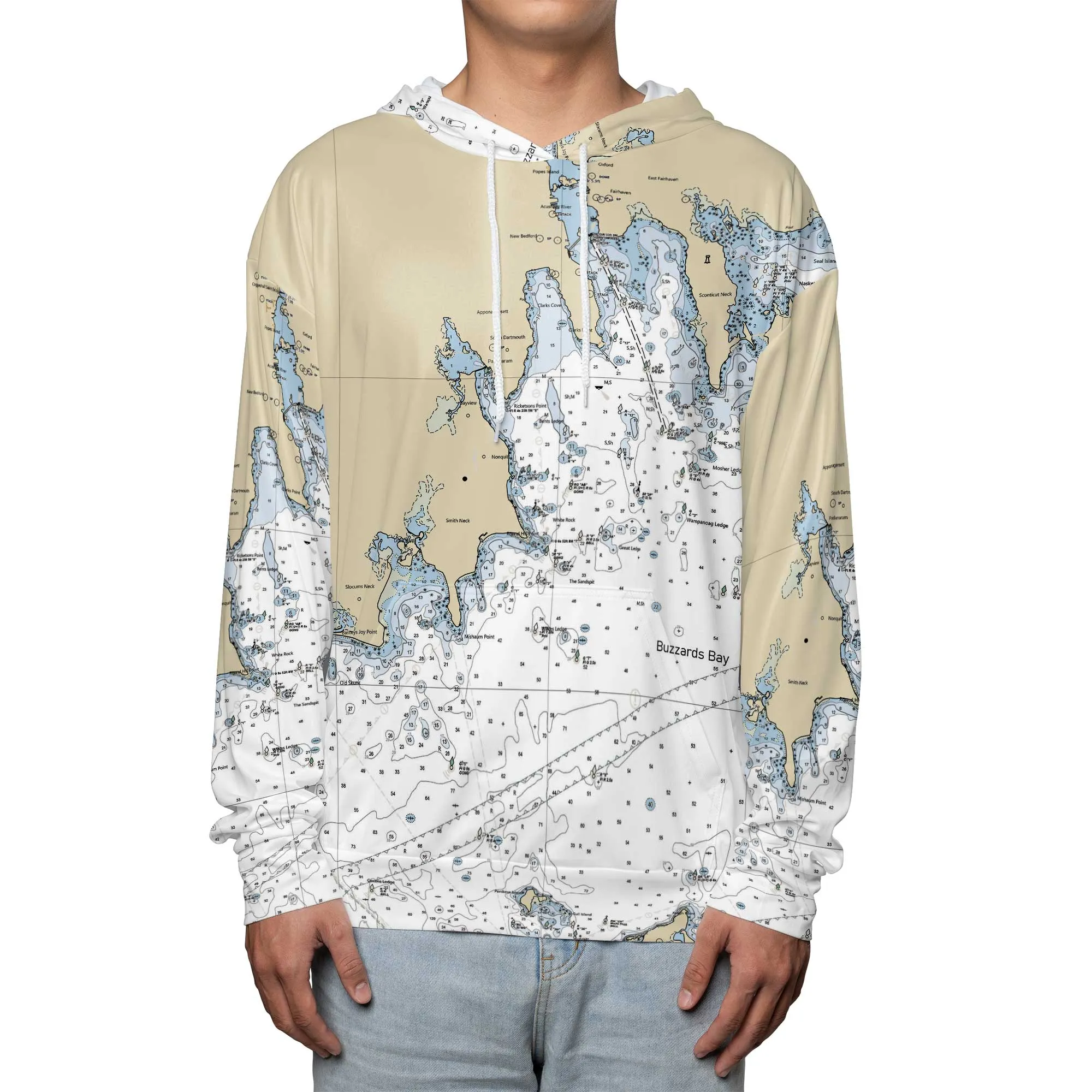 The Apponagasett to Elizabeth Islands Hooded Performance Sports Shirt