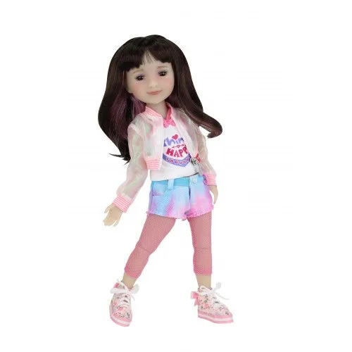 Think Happy Thoughts - Hanna (Splash of Style) - Ruby Red Fashion Friend doll