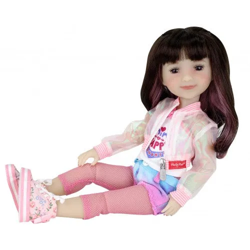 Think Happy Thoughts - Hanna (Splash of Style) - Ruby Red Fashion Friend doll