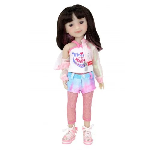 Think Happy Thoughts - Hanna (Splash of Style) - Ruby Red Fashion Friend doll