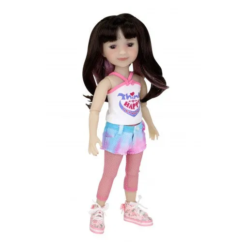 Think Happy Thoughts - Hanna (Splash of Style) - Ruby Red Fashion Friend doll