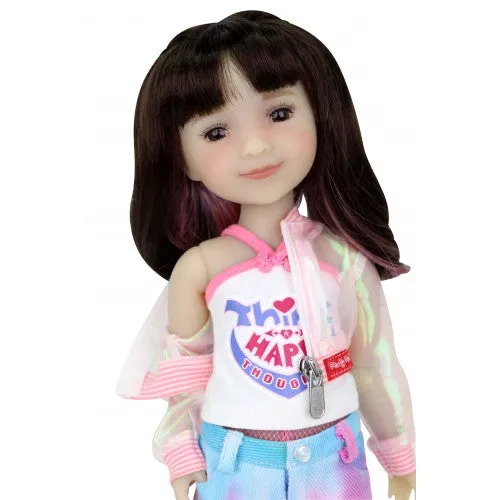 Think Happy Thoughts - Hanna (Splash of Style) - Ruby Red Fashion Friend doll