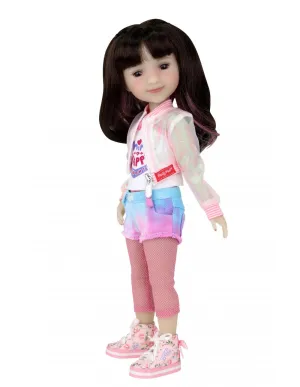 Think Happy Thoughts - Hanna (Splash of Style) - Ruby Red Fashion Friend doll