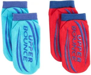 Upper Bounce Non-Slip Trampoline Ankle Socks - Blue for Kids: Ages 7 to 10 Years