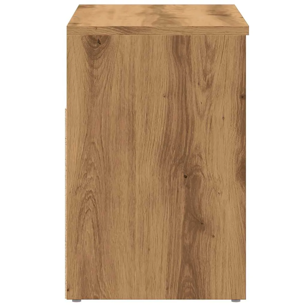 vidaXL Shoe Bench Artisan Oak 60x30x45 cm Engineered Wood