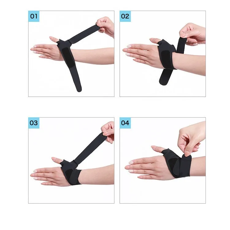 Volleyball Badminton Tendon Sheath Wristband Thin Wrist Sprain Thumb Cover, Specification: L（Right Hand）