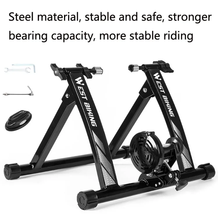 WEST BIKING YP1402008 Bicycle Parking Rack Indoor Cycling Training Platform Fitness Equipment Road Mountain Bike Parking Rack(Black)