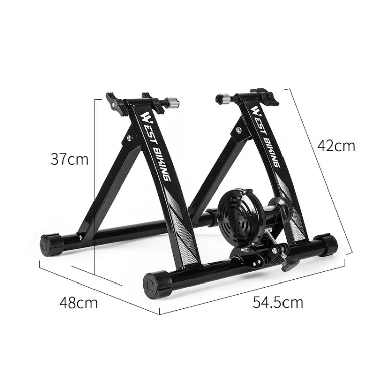 WEST BIKING YP1402008 Bicycle Parking Rack Indoor Cycling Training Platform Fitness Equipment Road Mountain Bike Parking Rack(Black)