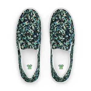 Women’s Abstract Camo Design slip-on canvas shoes, Women's Summer Casual Shoes
