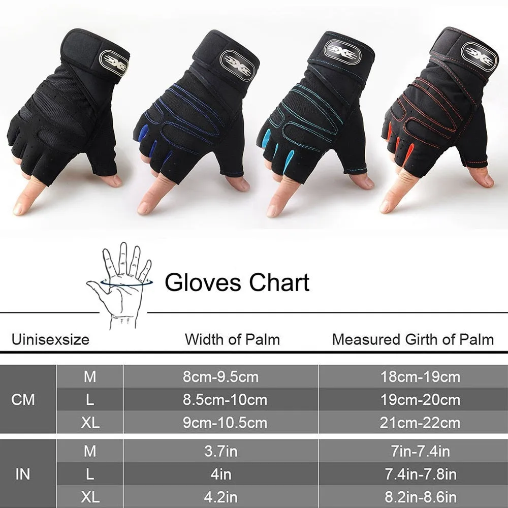 Workout Gloves for Men Women Weight Lifting Half Finger Glove